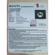 4.19/CT Natural Ceylonese Pukhraj with Govt Lab Certificate-YELSA9W
